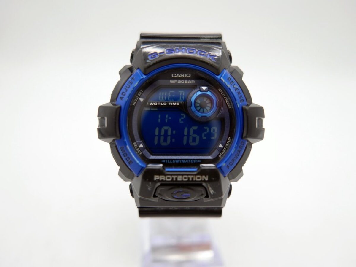 中古/稼働品】CASIO(カシオ) G-SHOCK G-8900A-1JF ブラック×ブルー系