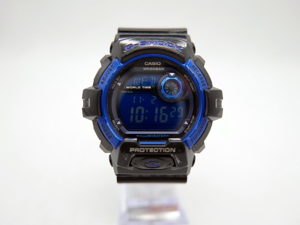 中古/稼働品】CASIO(カシオ) G-SHOCK G-8900A-1JF ブラック×ブルー系 防水 メンズ 腕時計を買取させていただきました｜かんてい局南熊本  | 買取実績 | 質屋かんてい局 南熊本店 | 質屋かんてい局