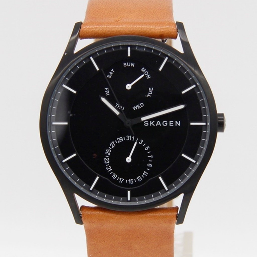 中古/稼働品】SKAGEN(スカーゲン) クォーツ 腕時計 SKW6265 ブラック