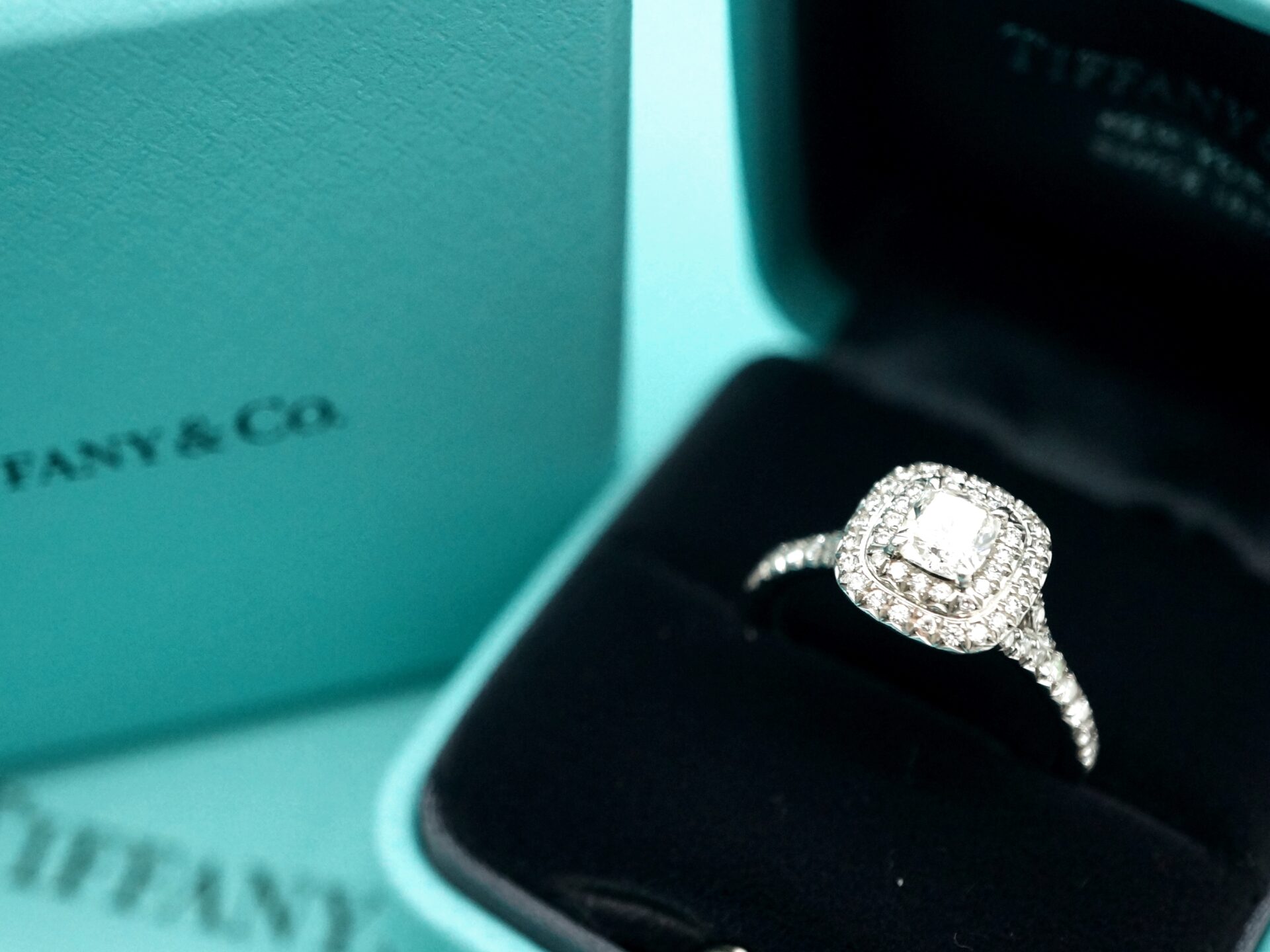 美品】Tiffany&Co.(ティファニー) ソレスト リング Pt950 D0