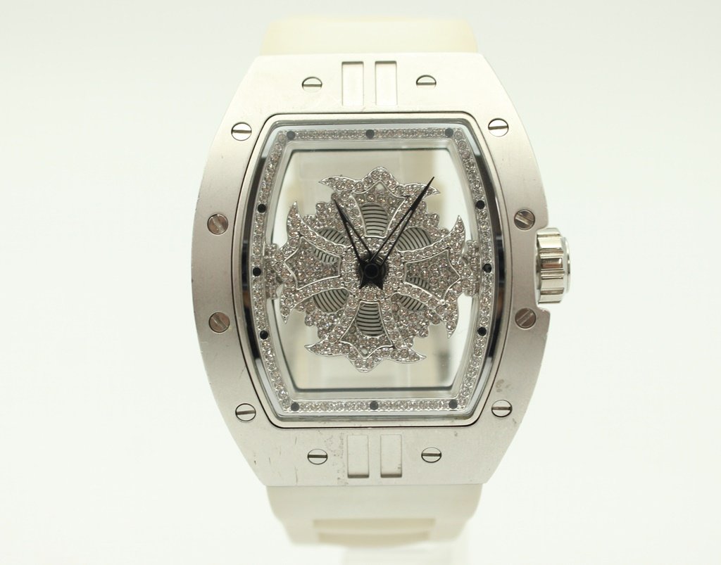 Anne Coquine スクエア型時計 ベージュ AnneCoquine（アンコキーヌ