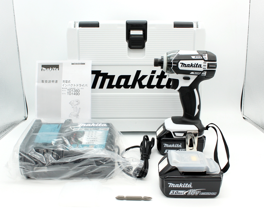 makita（マキタ） 充電式インパクトドライバ TD149DRFXW 白 (3.0