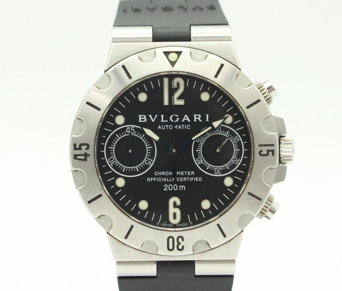 BVLGARI ブルガリ ディアゴノ スクーバクロノ 自動巻き メンズ腕時計 SCB 38S 買取　熊本