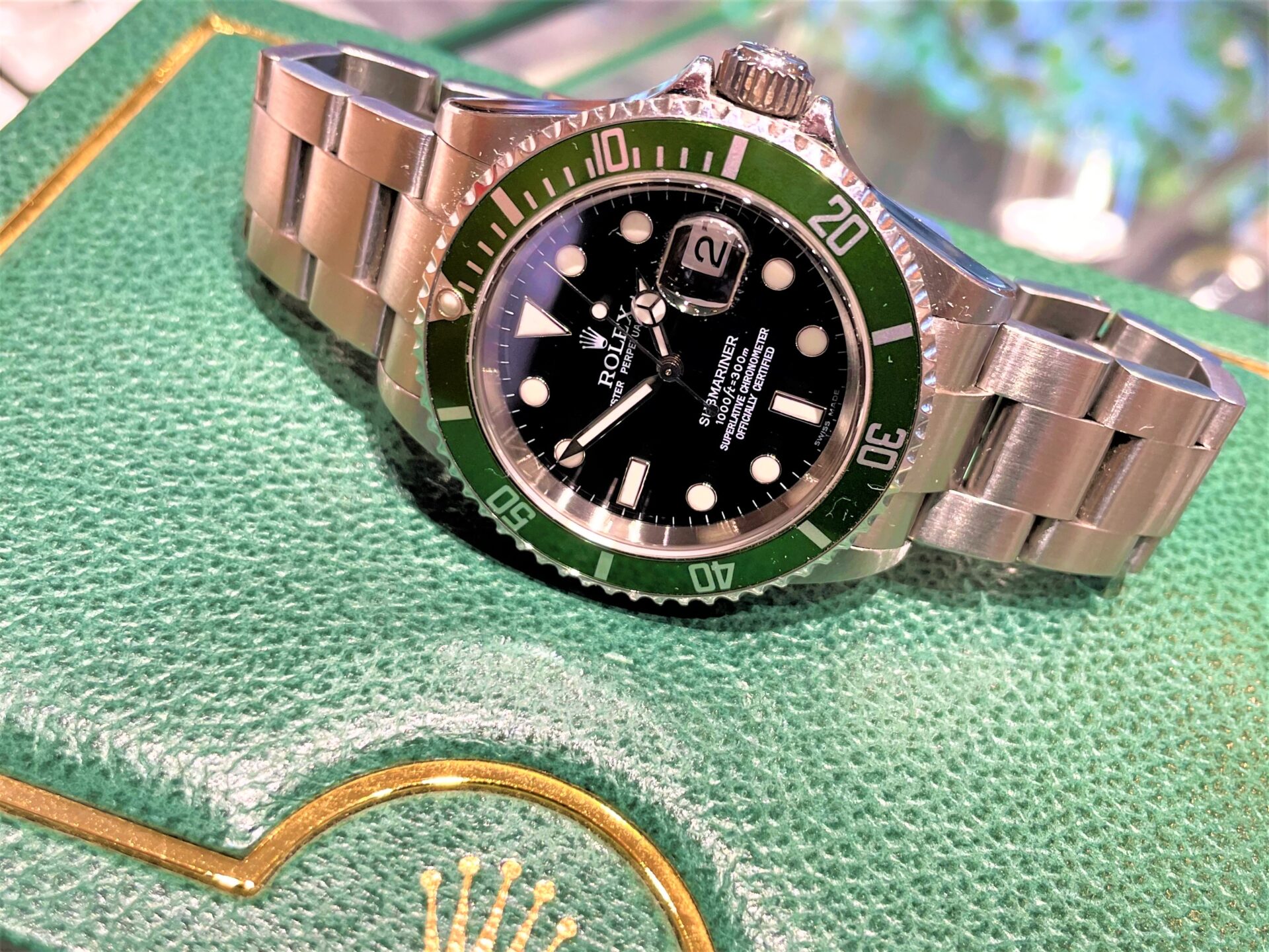 ロレックス【ROLEX】16610LV サブマリーナデイト グリーンサブを名古屋 