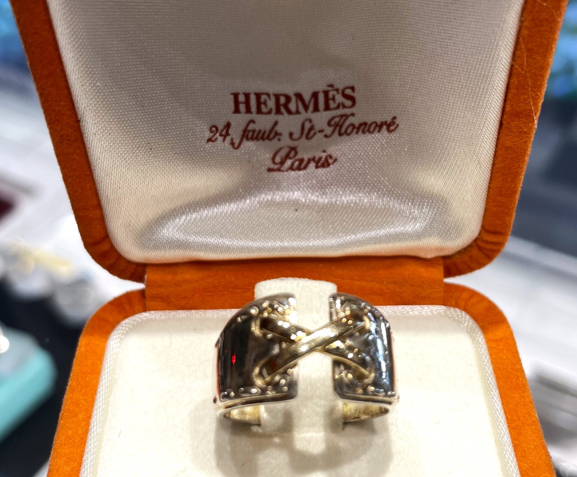 エルメス【HERMES】ヴィンテージ メキシコリング SV925を一宮市