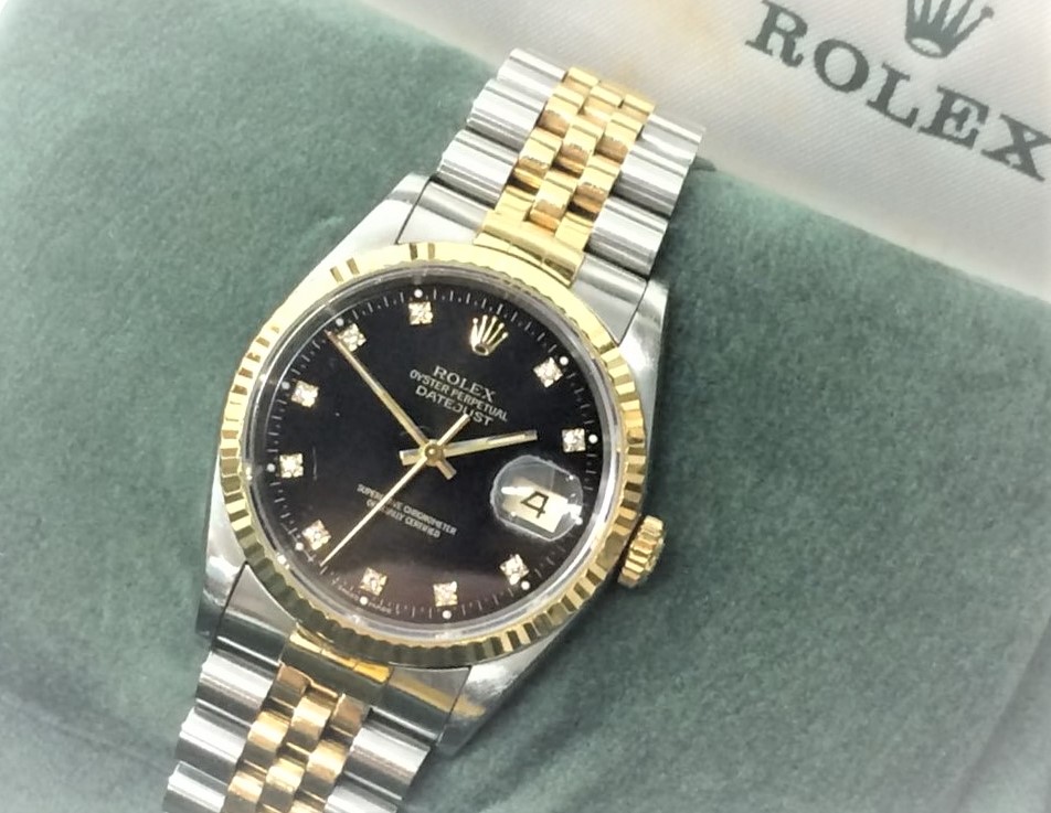 あ*ち様 ROLEX ロレックス デイトジャスト 16233 L549515 メ 楽天市場】ROLEX ロレックス デイトジャスト 10Pダイヤ 16233G