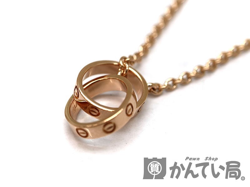即納☆ギフトに【Cartier】ロゴ ネックレス ダイヤモンド 関税込