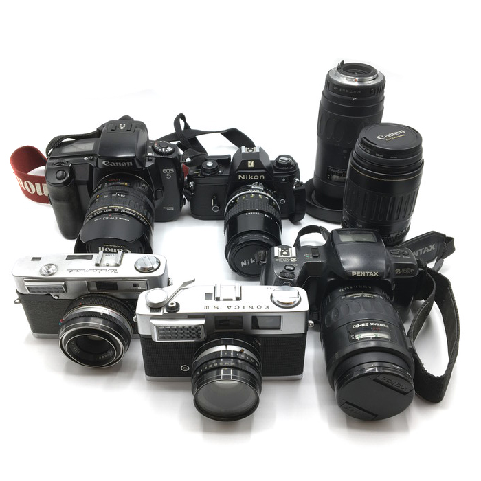 Nikon（ニコン）・Canon（キャノン）など】フィルムカメラ・レンズ計7