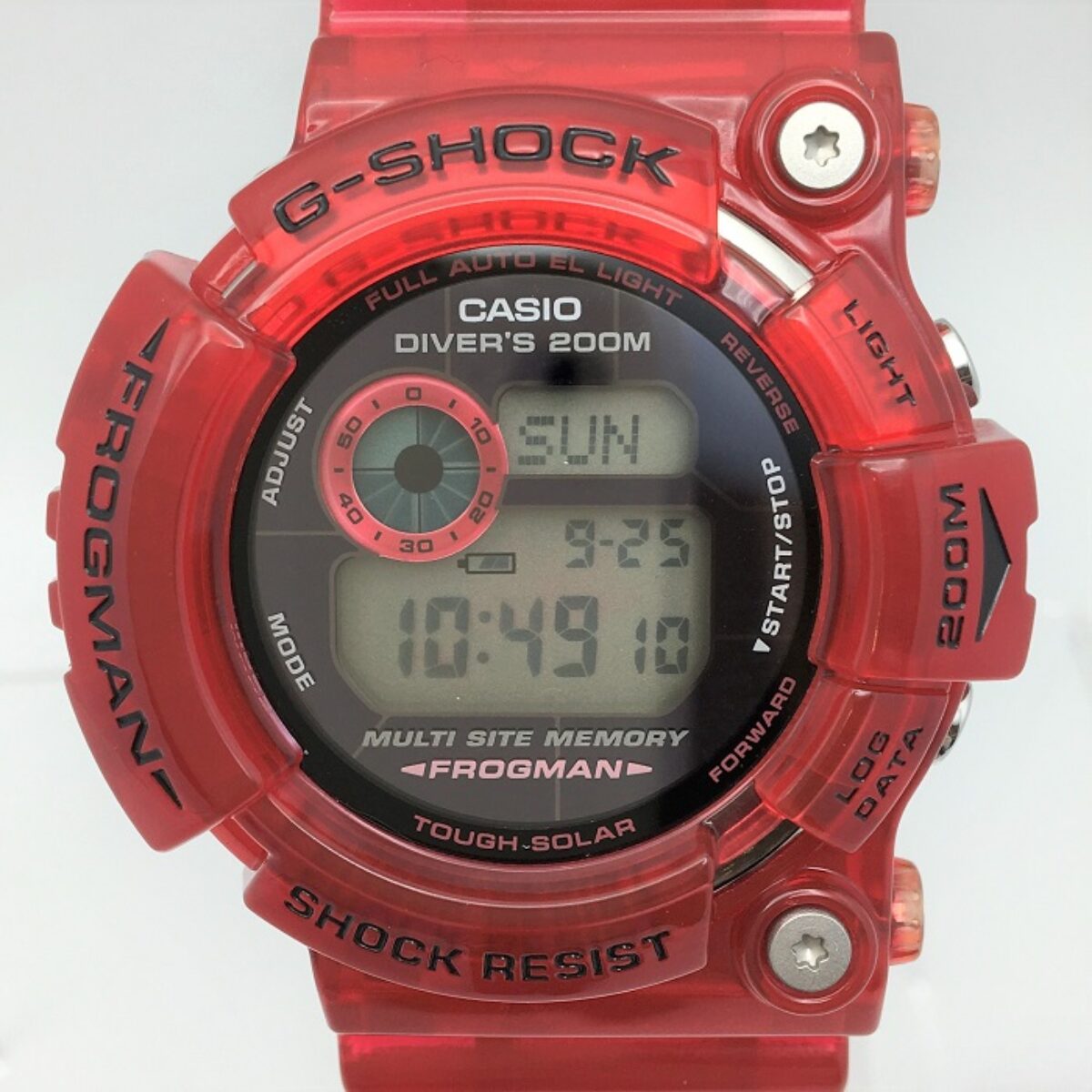 8,111円G-SHOCKGW-203K FROGMANフロッグマン クリアレッド イルクジ