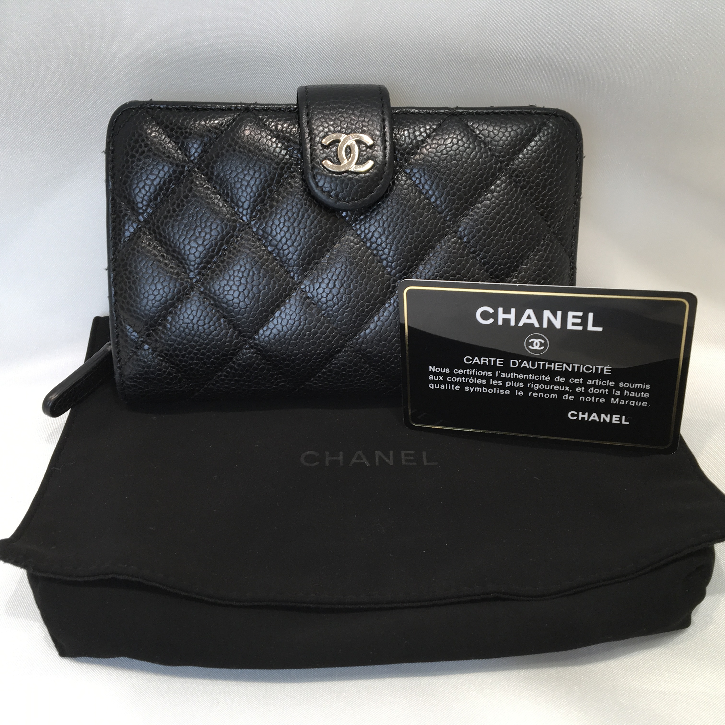 CHANEL】シャネル マトラッセ二つ折り財布仙台市のお客様からお買取り