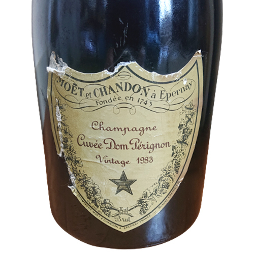 ドンペリニヨン ヴィンテージ 1983 シャンパン ラベル破損品 を買取