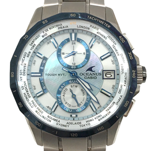 カシオ オシアナス CASIO OCW-S2000 + ２本 富谷市のお客様より カシオ オシアナス OCW-S2000P-2AJF マンタ
