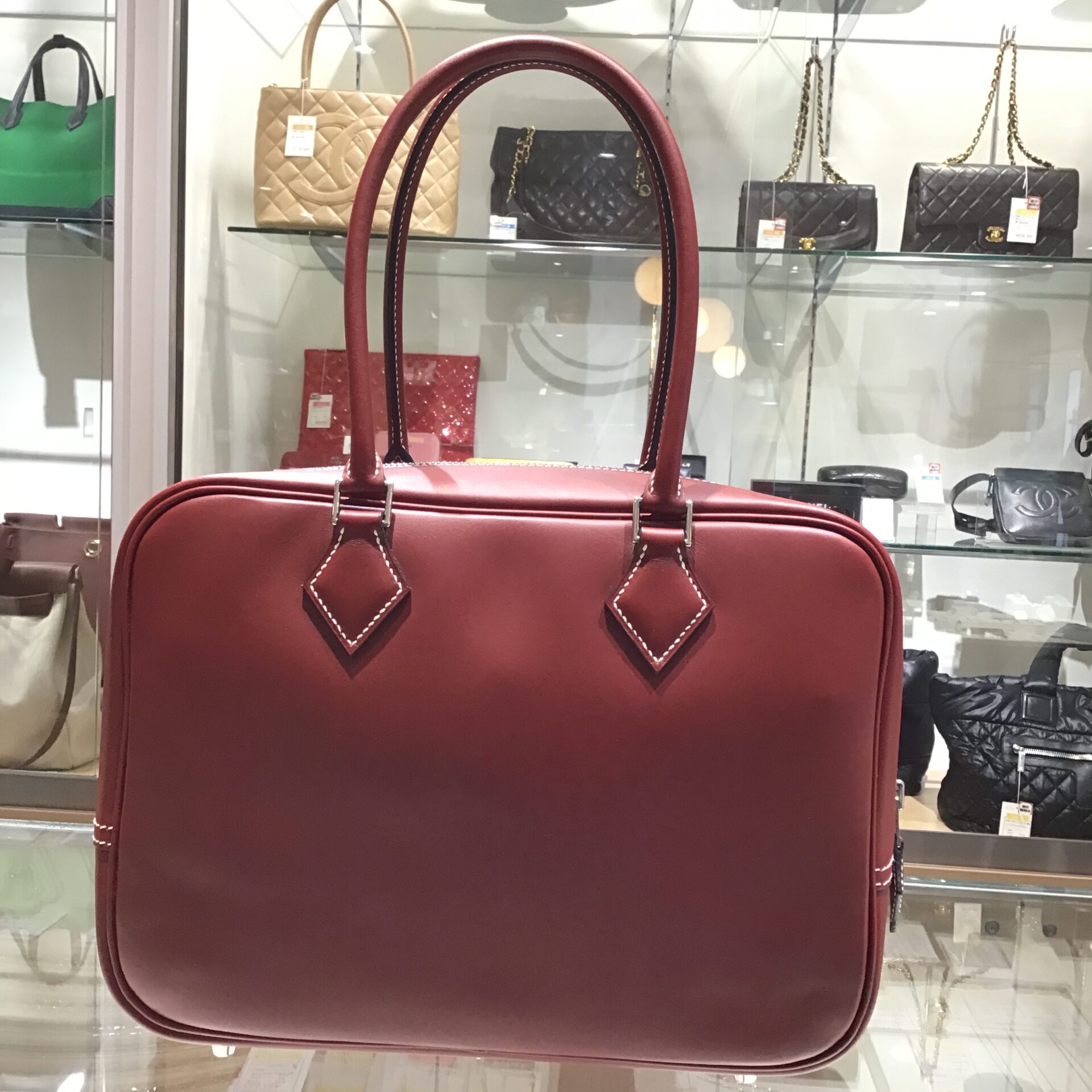 HERMES エルメス プリュム28 ボックスカーフ ルージュアッシュ HERMES(エルメス) プリュム28】の買取価格と査定ポイントをご紹介