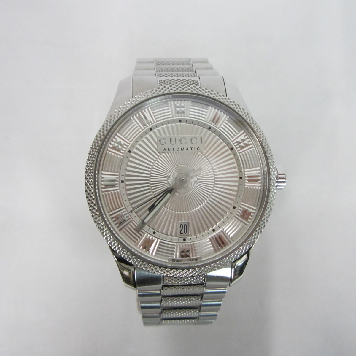 グッチ GUCCI 腕時計 メンズ YA126339 自動巻き シルバー