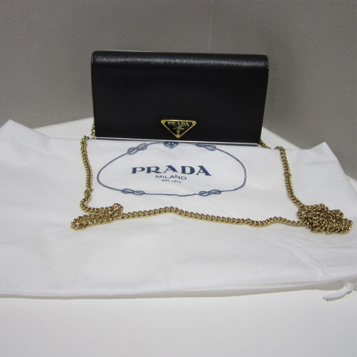 PRADA ﾌﾟﾗﾀﾞ  1BP021 ﾁｪｰﾝｼｮﾙﾀﾞｰﾊﾞｯｸﾞ 210701