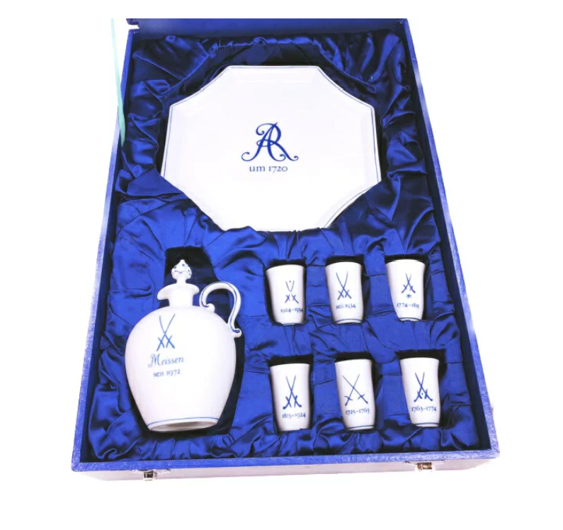 買取実績】マイセン（Meissen） リキュールセット 磁器 陶磁器 青い双