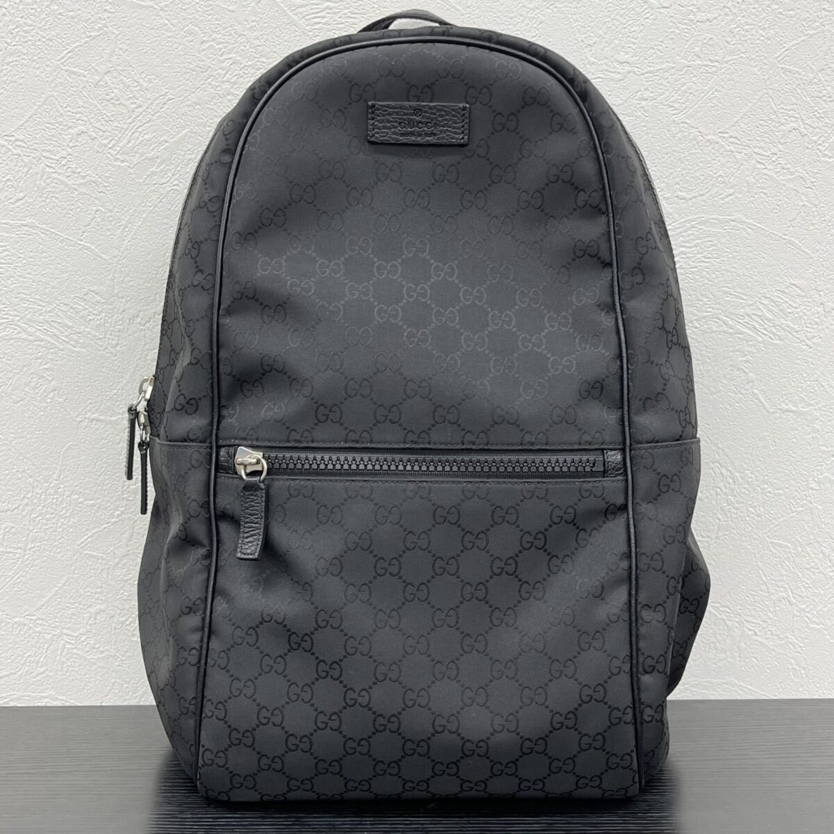 ▽▽GUCCI グッチ GG柄ナイロン リュックサック 449181 ブラック - バッグ