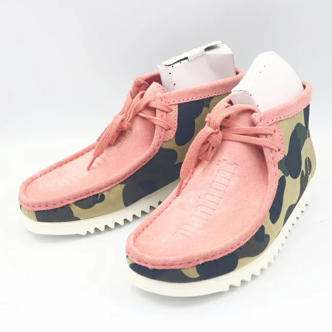 買取実績】アベイシングエイプ×クラークス ワラビーブーツ A BATHING