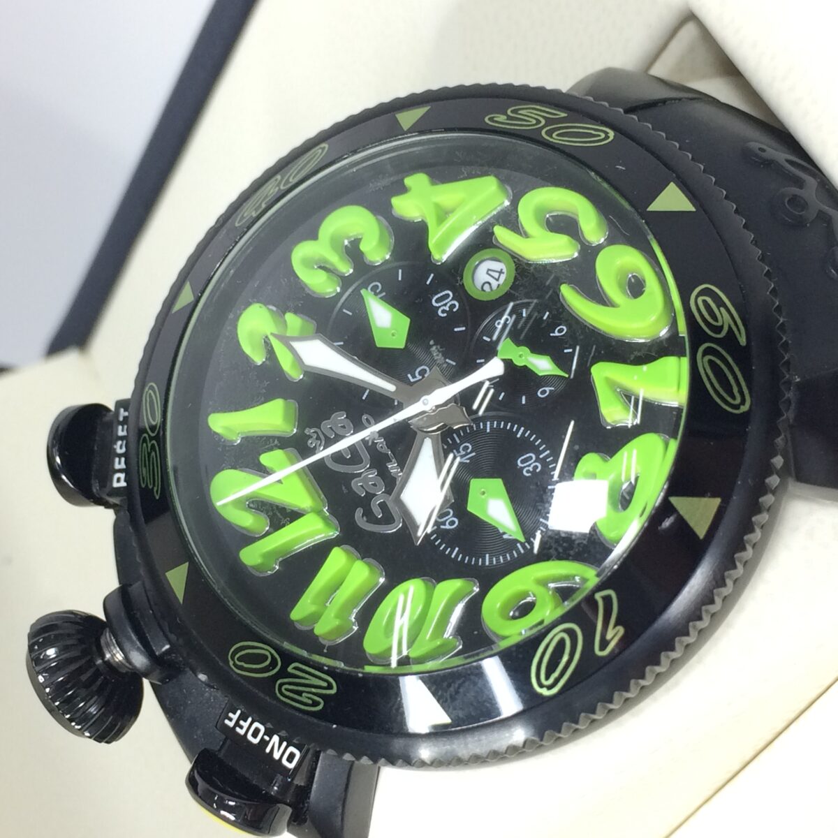 電池切れ ガガミラノ GAGA Milano 時計 ナポレオーネ 腕時計-