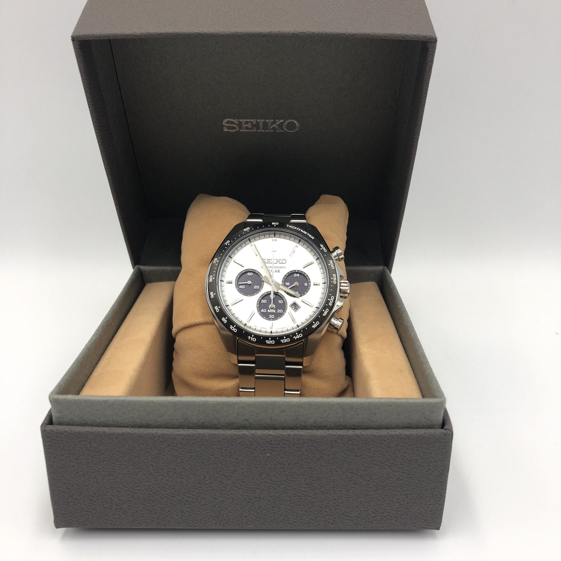 つくばセイコー(SEIKO)買取】SBPY165 ソーラー パンダ文字盤