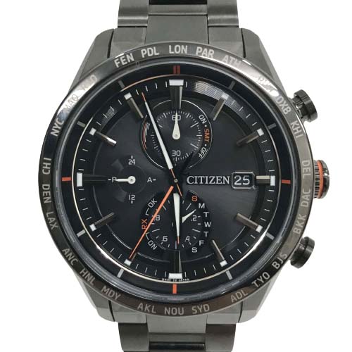 【極美品】シチズン　アテッサ　AT8185-62E 箱付　チタン　ブラック 22-1534-1.jpg