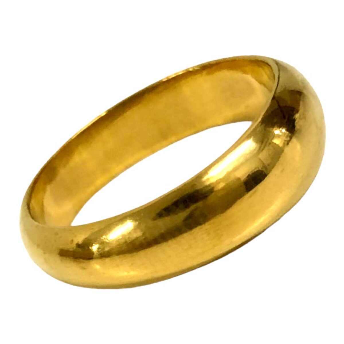 高級感あふれる指輪】 かまぼこリング K24 純金 を買取させていただき ...
