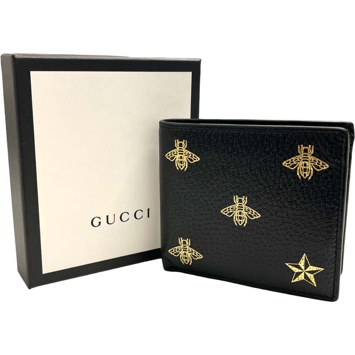 最新品 Gucci グッチ 2つ折り財布 ビースター 495053の通販 by ブランディア｜グッチならラクマ 