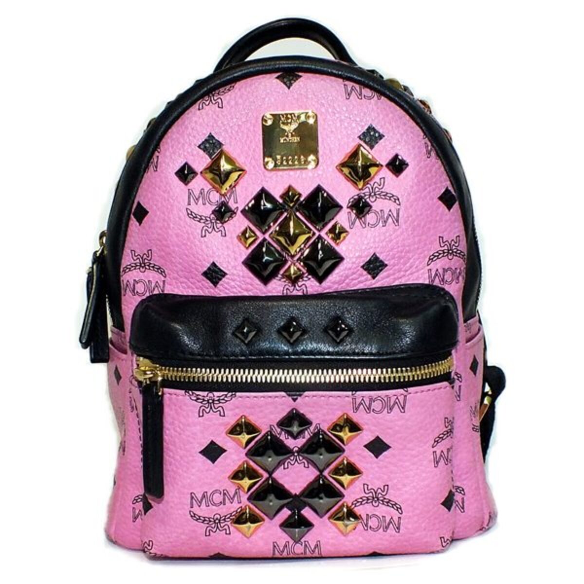 MCM 【正規品】ミニリュックバックパック ネオンピンク色 未使用
