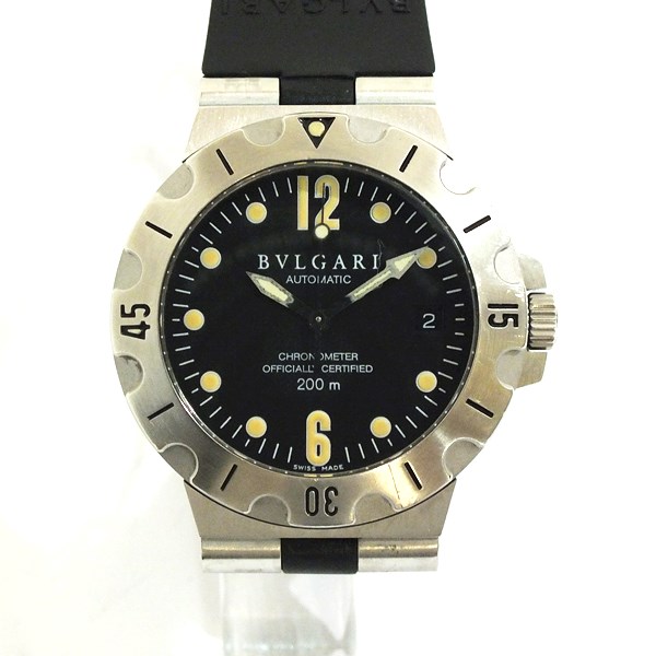 BVLGARI ブルガリ SD38S ディアゴノ スクーバ 自動巻き メンズ 腕時計