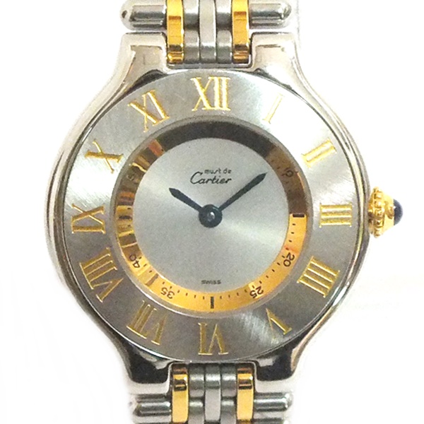 Cartier カルティエ/マスト21/クオーツ/1340/PL2*****/Aランク/91【中古】 Cartier（カルティエ） Cartier 1340 マスト21 腕時計 クォーツ