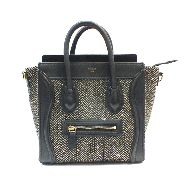 セリーヌ　ラゲージ　ツイード　レア CELINE ラゲージ ナノショッパー ツイード 2WAY バッグ | 買取実績